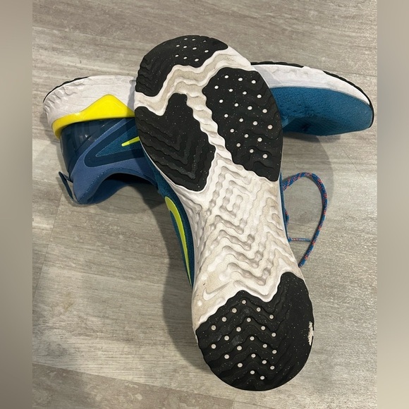 RARE Mens NIKE ODYSSEY REACT Green Volt blue Running Trainers sz 11 - Picture 5 of 5